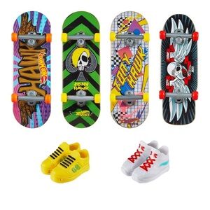 Hot Wheels Skateboard Tony Hawk Fingerboards & Skates Shoes set